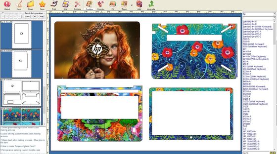 Máquina de fabricación de la piel del ordenador portátil ideal para la publicidad de los medios y proyectos de pintura personal que proporcionan capacidades de fabricación de protector de la piel del ordenador portátil
