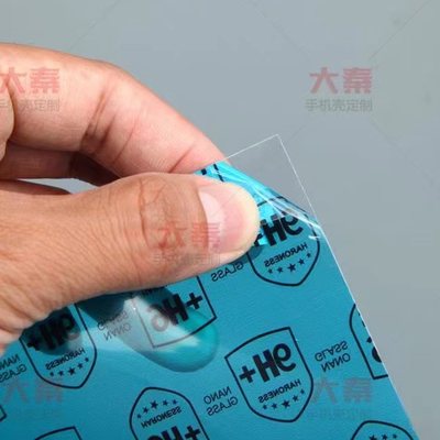 Materias primas de cristal moderadas nano del protector de pantalla de la parte posterior del teléfono móvil de 6H 9H