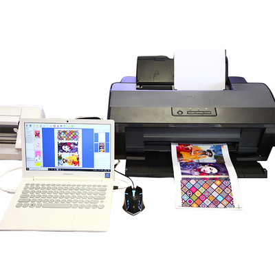 Sistema de software de la máquina de la impresora del cortador de la piel del móvil de la etiqueta engomada laminada