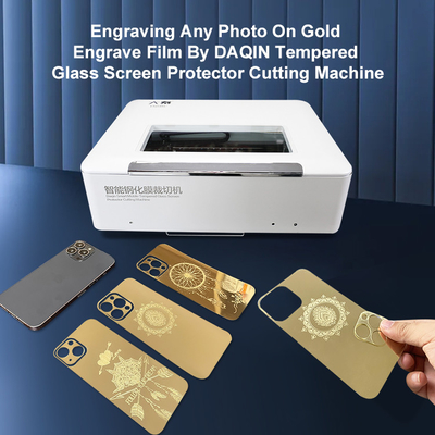 Cortadora móvil del protector de la pantalla de la película del PVC del laser del CO2 del ODM automática