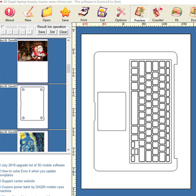 Daqin Full Body Screen Guard Laptop Skin que hace el software de la máquina ODM