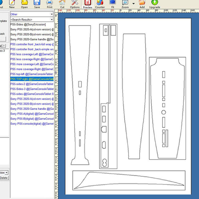 Máquina protectora de pantalla de piel para computadora portátil de tamaño personalizado con software de diseño de calcomanías