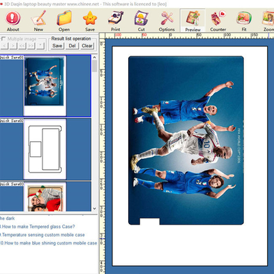 Impresora de encargo de alta velocidad With Design Software de la etiqueta engomada del ordenador portátil de Daqin