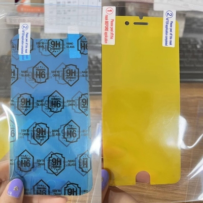 Materias primas de cristal moderadas nano antis del protector de la pantalla de la huella dactilar en hoja y rollo