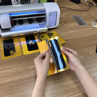 Etiqueta engomada profesional del oro del teléfono móvil que hace la máquina para el negocio de la etiqueta engomada