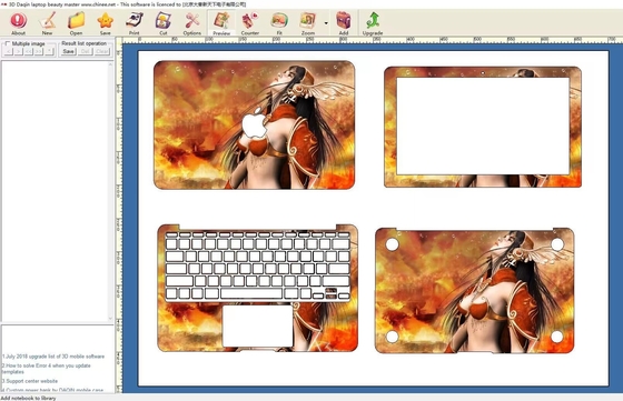 Daqin Laptop Skin Making Machine para Laptop y PlayStation con más de 3000 plantillas y actualizaciones mensuales