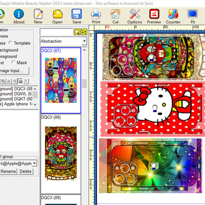 Programa A3 Mobile Skin Cutter Daqin Die Cut Sticker Maker Diy Stickers