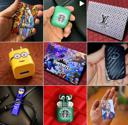 Software de computadora personalizado para teléfonos móviles pegatina de tabletas pegatina de espalda