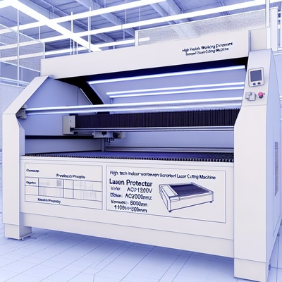 Medio ambiente de trabajo en interiores Protector de pantalla Máquina de corte láser AC220V/50Hz Voltado 1000*800*800mm Tamaño