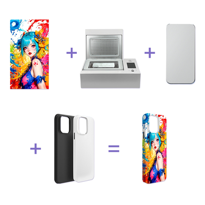 Equipo de sublimación para carcasas de teléfono Interfaz fácil de usar para personalización DIY