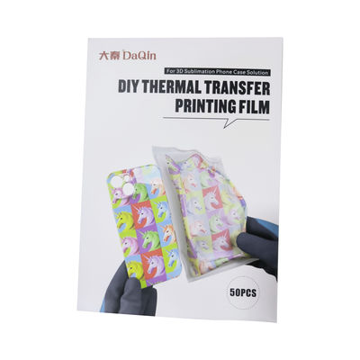 Película de transferencia de calor por sublimación 3D A5, paquete de 50, película imprimible con máquina de vacío 3D